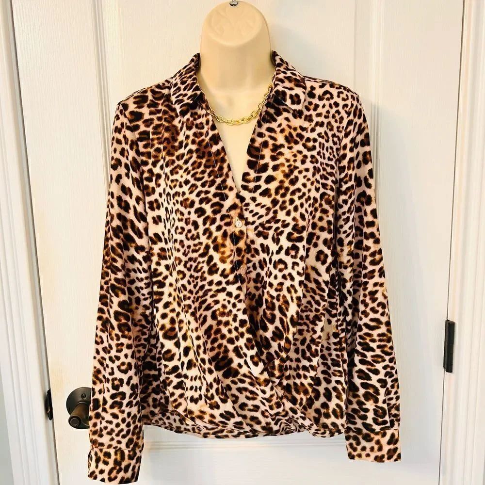 All in Favor Nordstrom Animal Print Top!